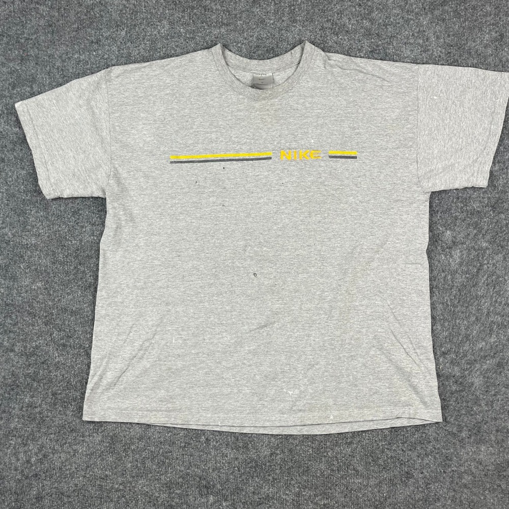 Vintage Nike T-Shirt Mens Size XXL Gray Graphic Short Sleeve Casual - Picture 2 of 11